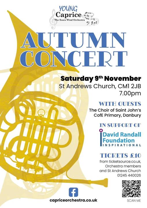 Our choir are performing with Young Caprice on the 9th November. Please come along and support us!
